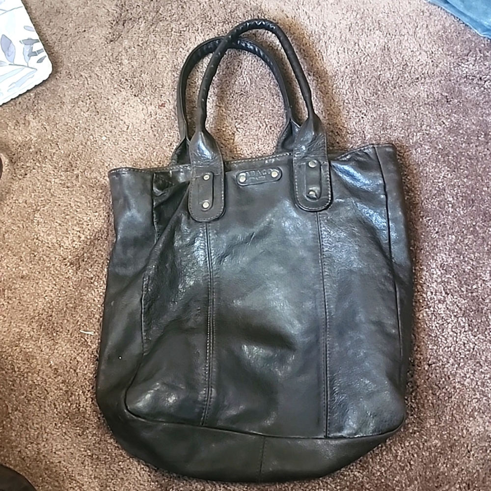 "ABACO" PARIS BROWN LEATHER BAG